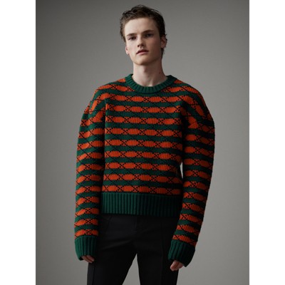 burberry sweater mens orange