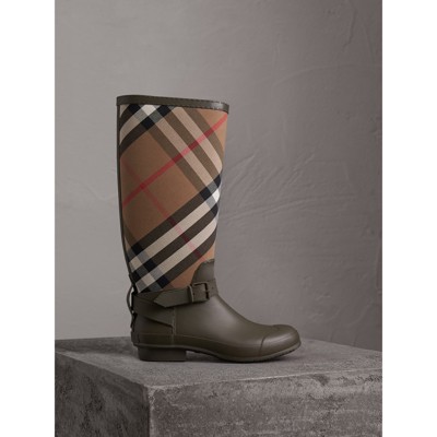 burberry boots green