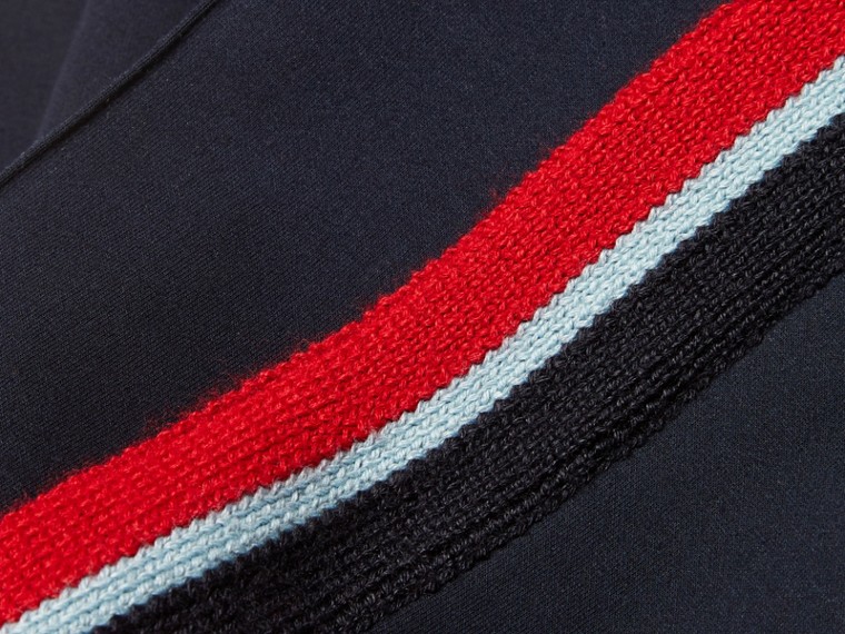 Sports-striped Cotton Blend Sweat Pants | Burberry