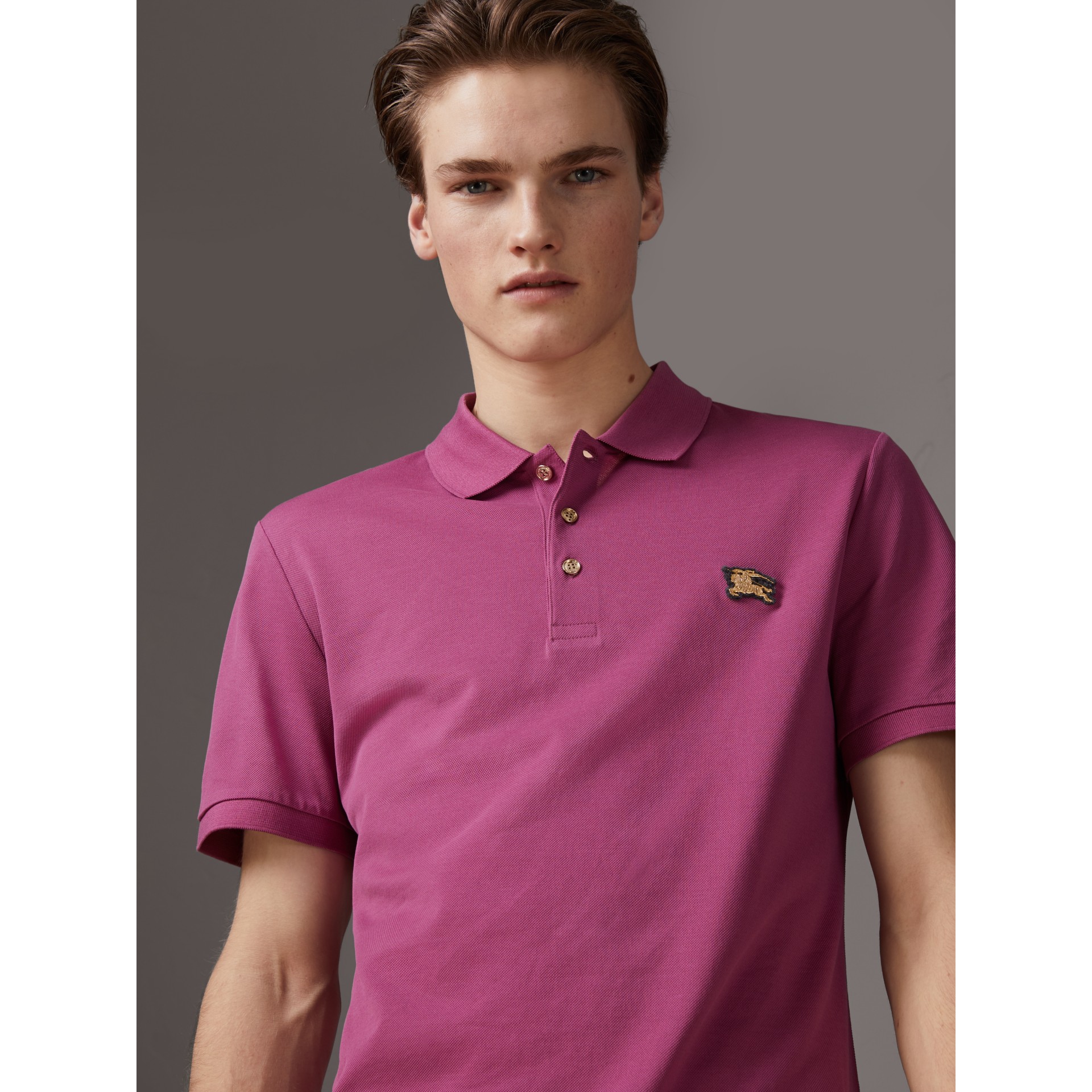 burberry pink polo shirt