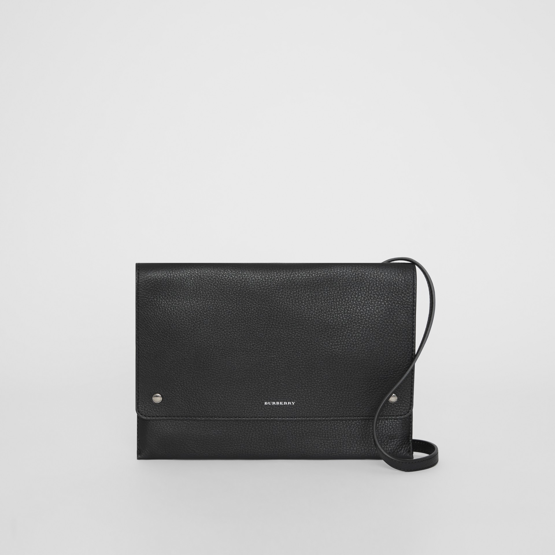 the envelope silver chain crossbody bag black