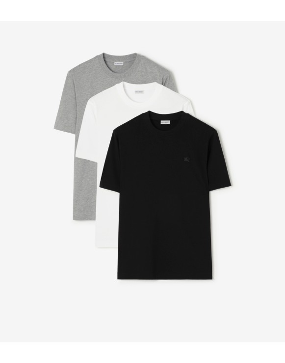 Conjunto de tres camisetas en algodón