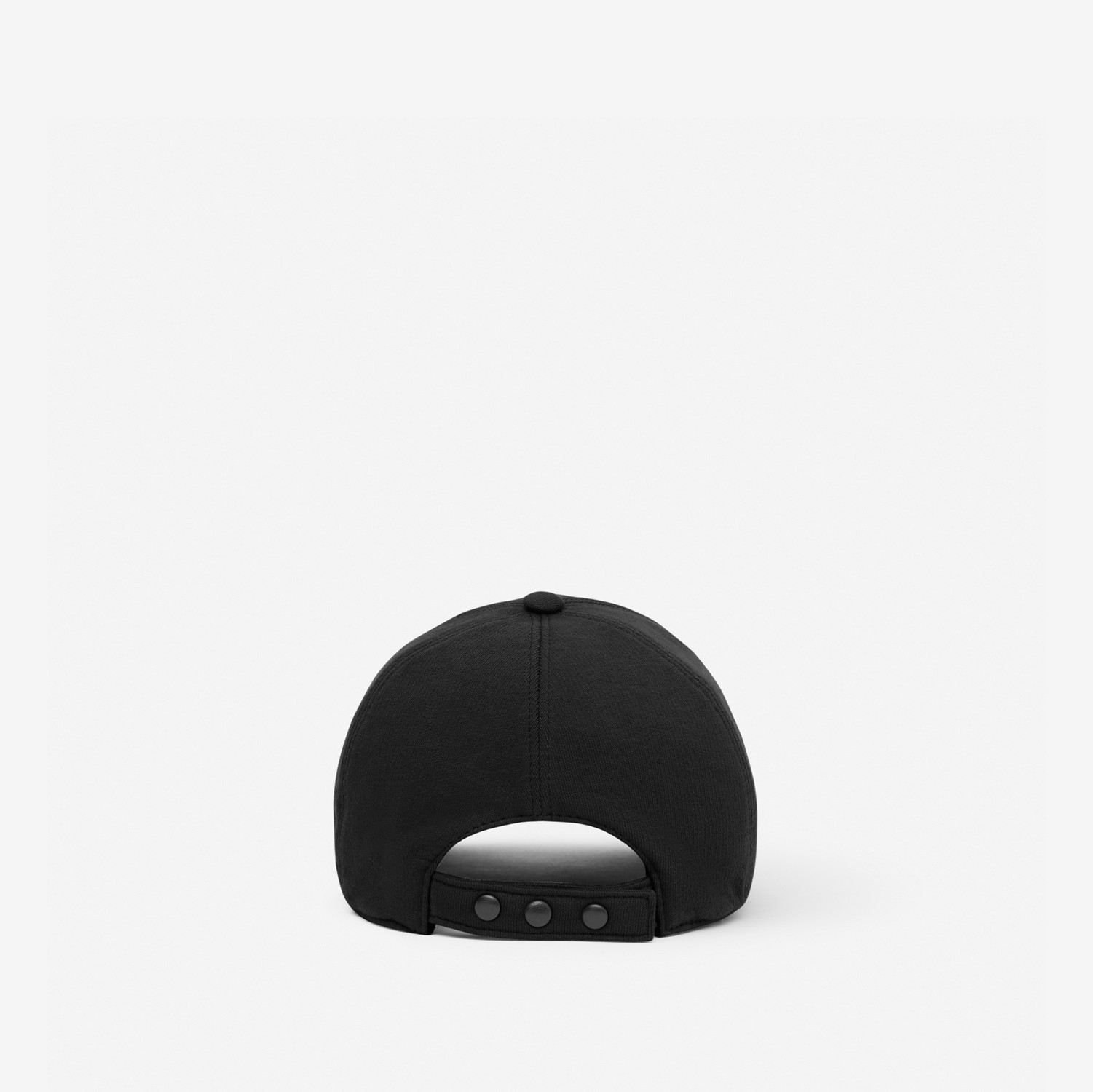 Gorra de béisbol en tejido jersey de algodón con motivo de monograma (Negro) | Burberry® oficial