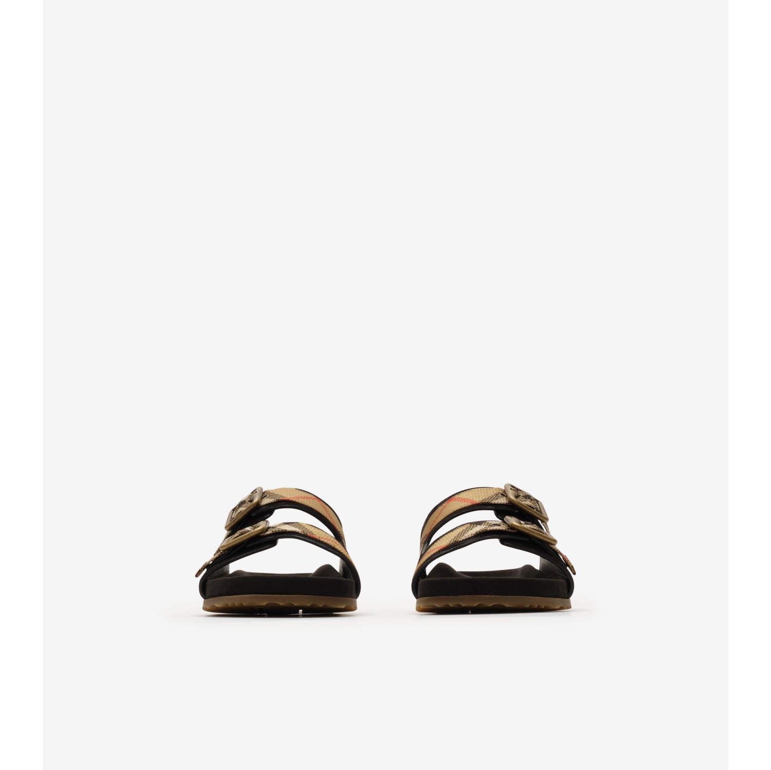 Check Suede Urchin Sandals