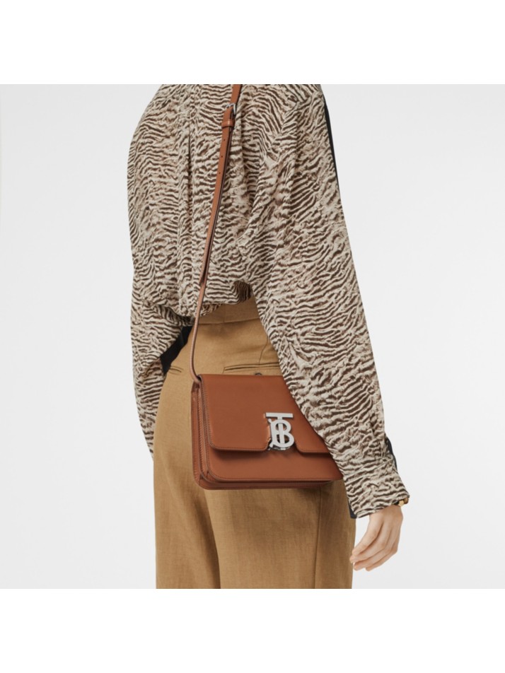 tb 小号专属标识皮革锁扣包