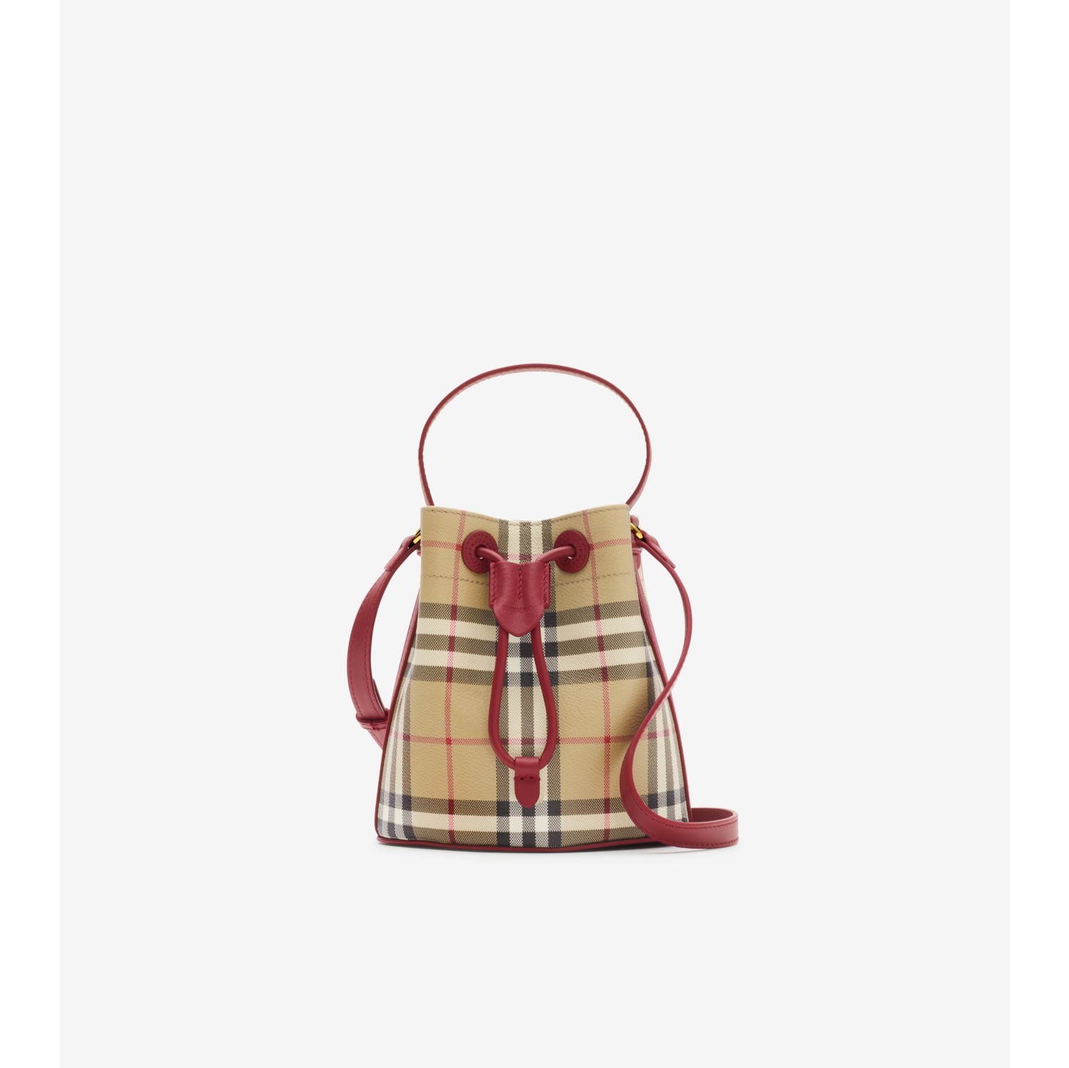 Mini Check Bucket Bag