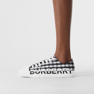 burberry black and white sneakers