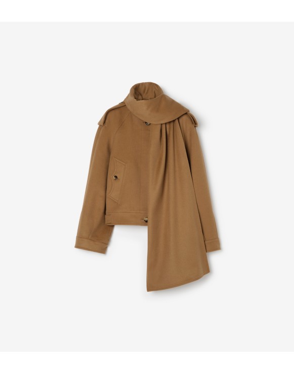 Detachable Scarf Cashmere Jacket