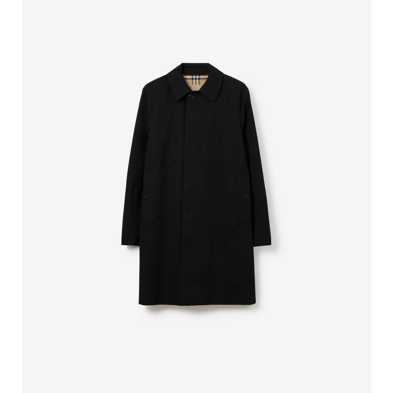 Mid length Camden Heritage Car Coat in Black Burberry