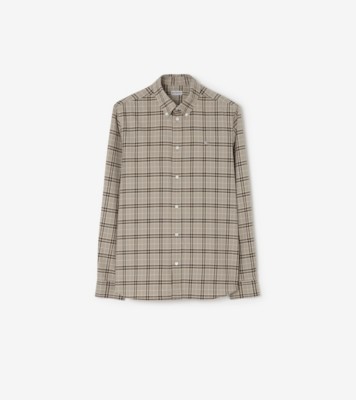 Relaxed Fit Check Cotton Shirt Dove ®