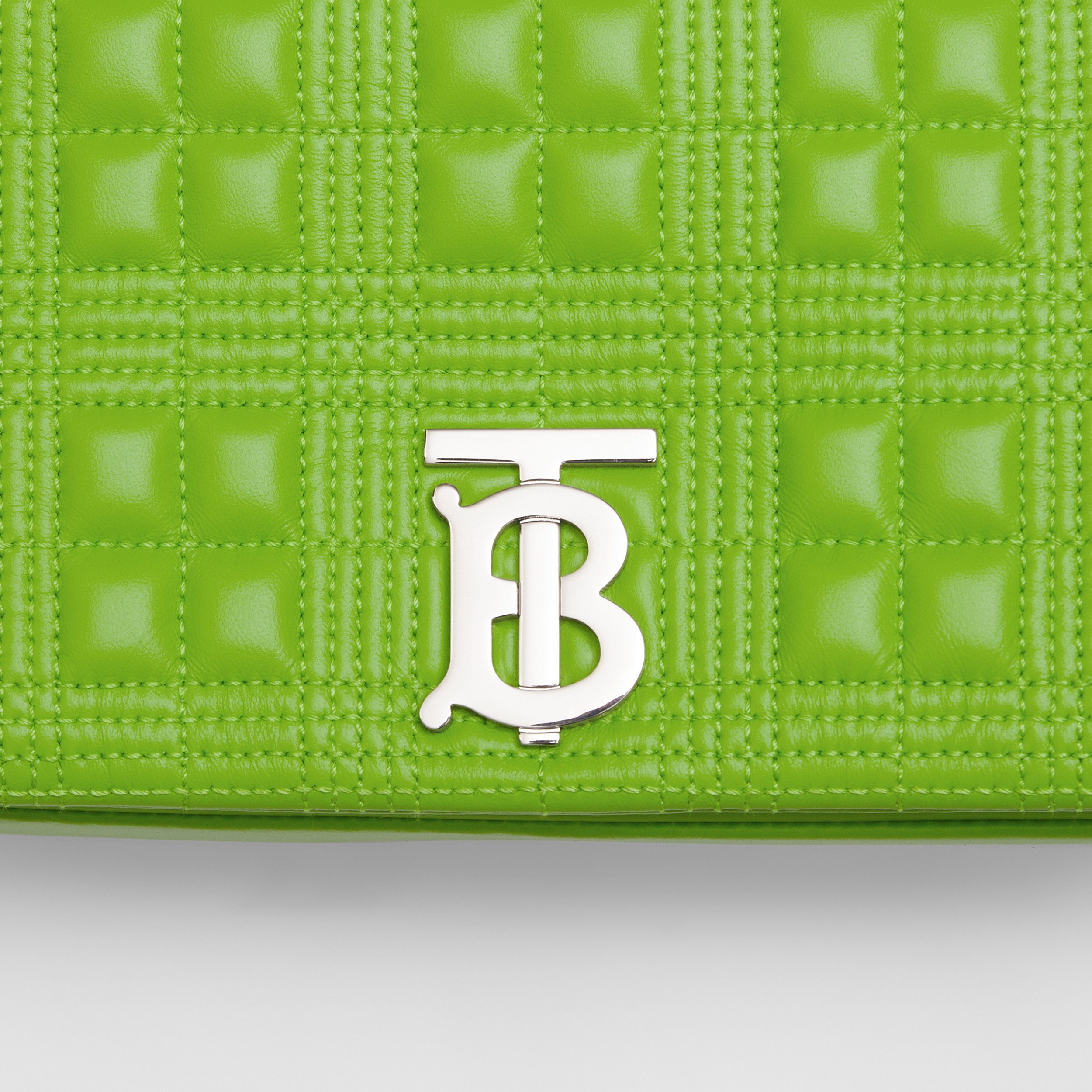 Small Quilted Lambskin Lola Bag in Brilliant Green - Women | Burberry® Official - 2