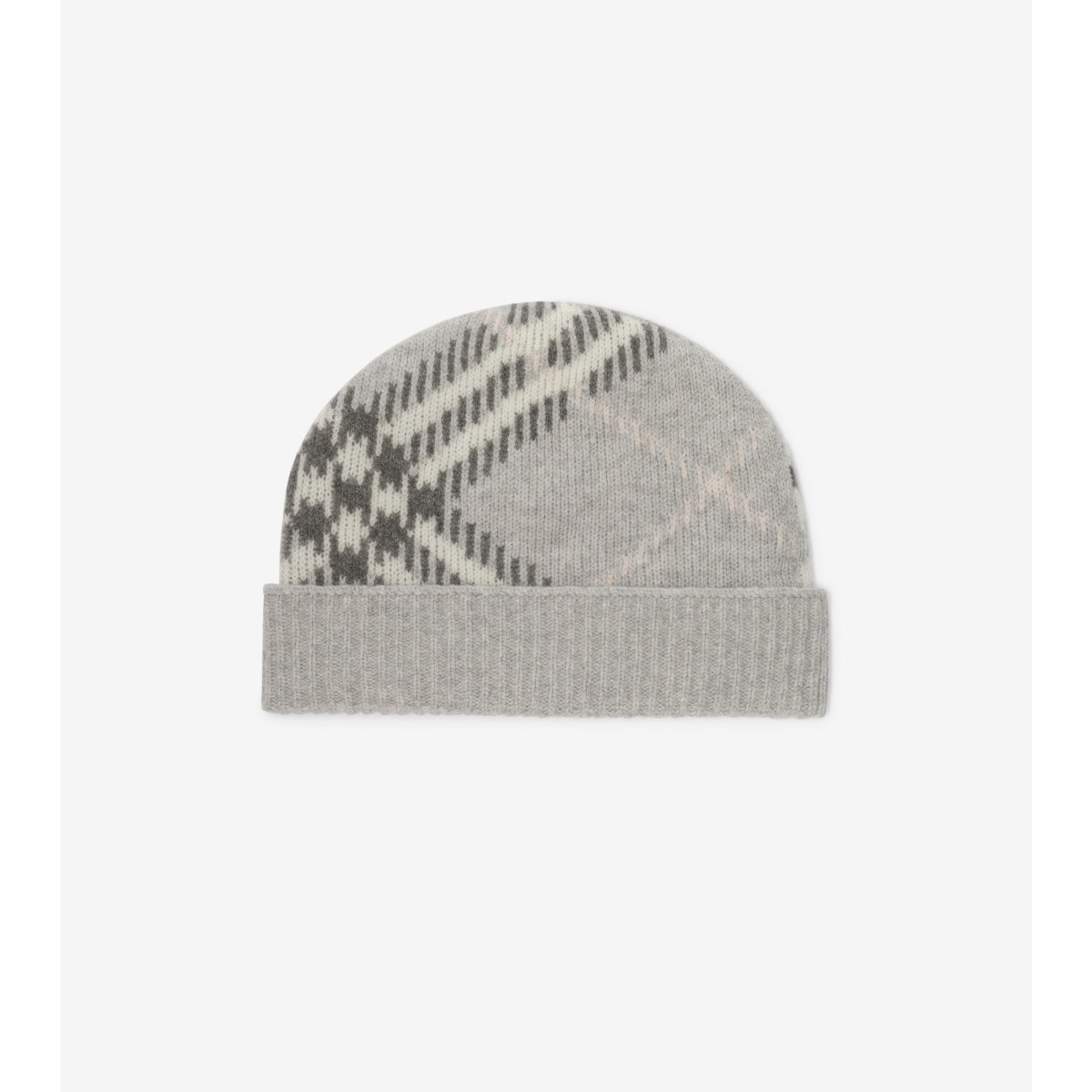  Check Cashmere Blend Beanie