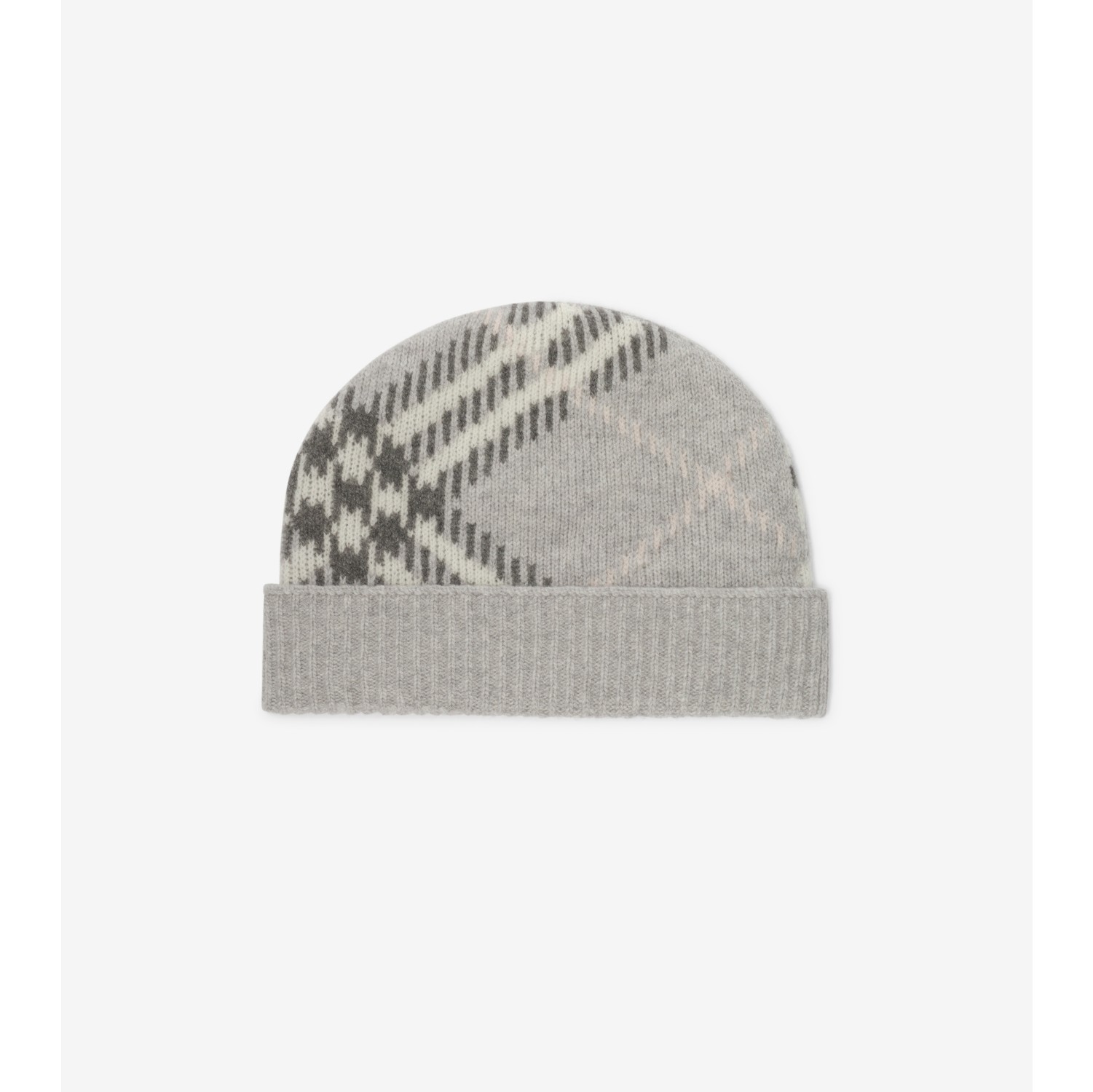 Check Cashmere Blend Beanie