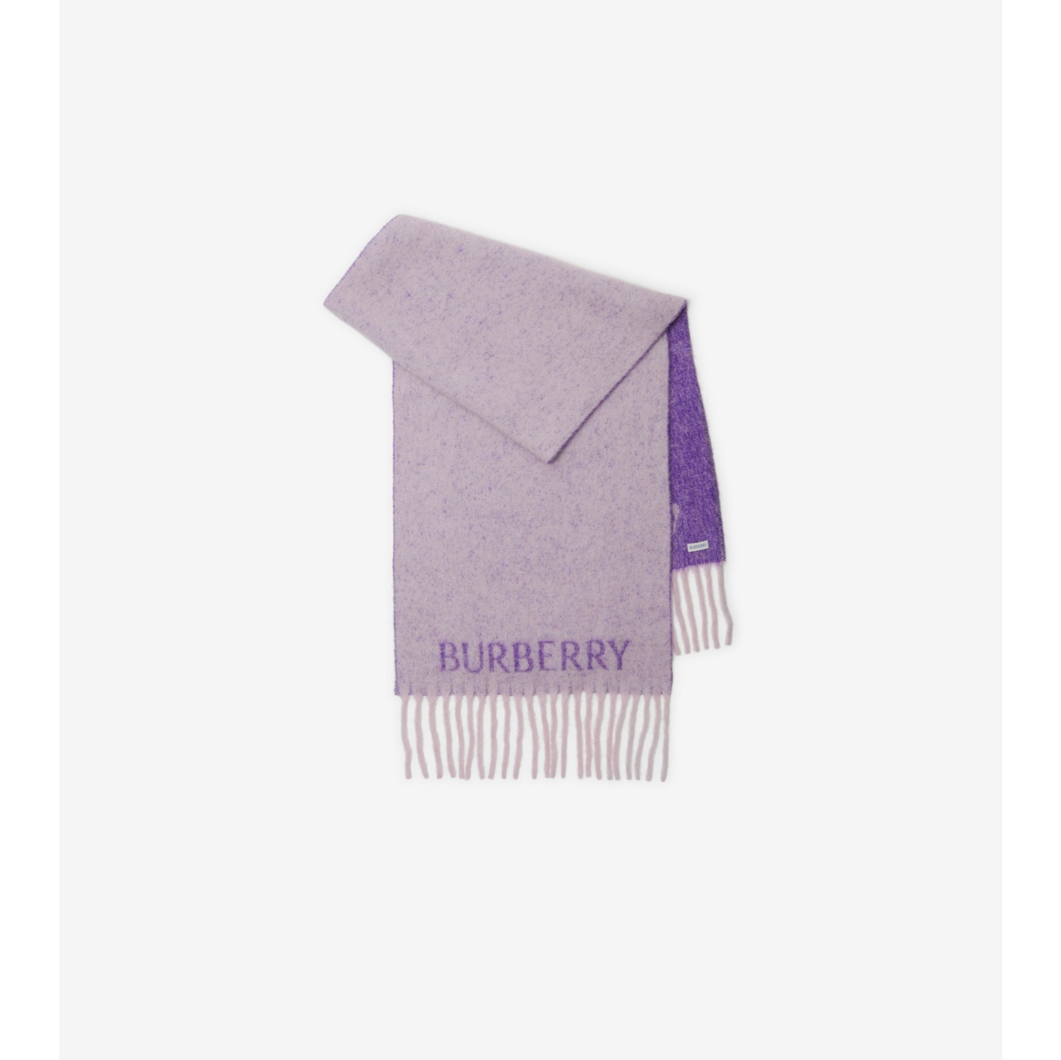 Purple best sale burberry scarf