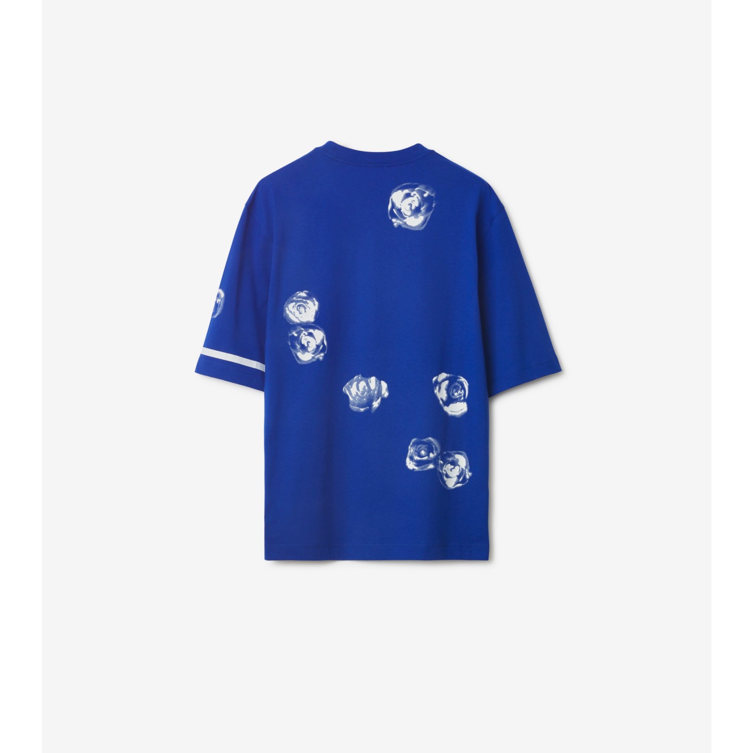 玫瑰棉质 T 恤衫 (骑士蓝) - 男士 | Burberry® 博柏利官网