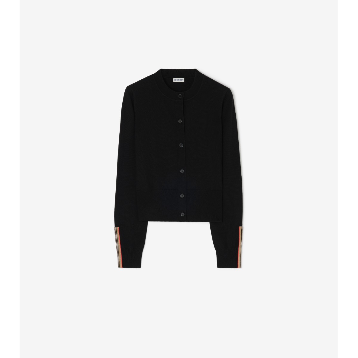  Stripe Wool Cardigan