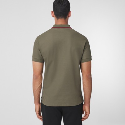 dark green burberry shirt