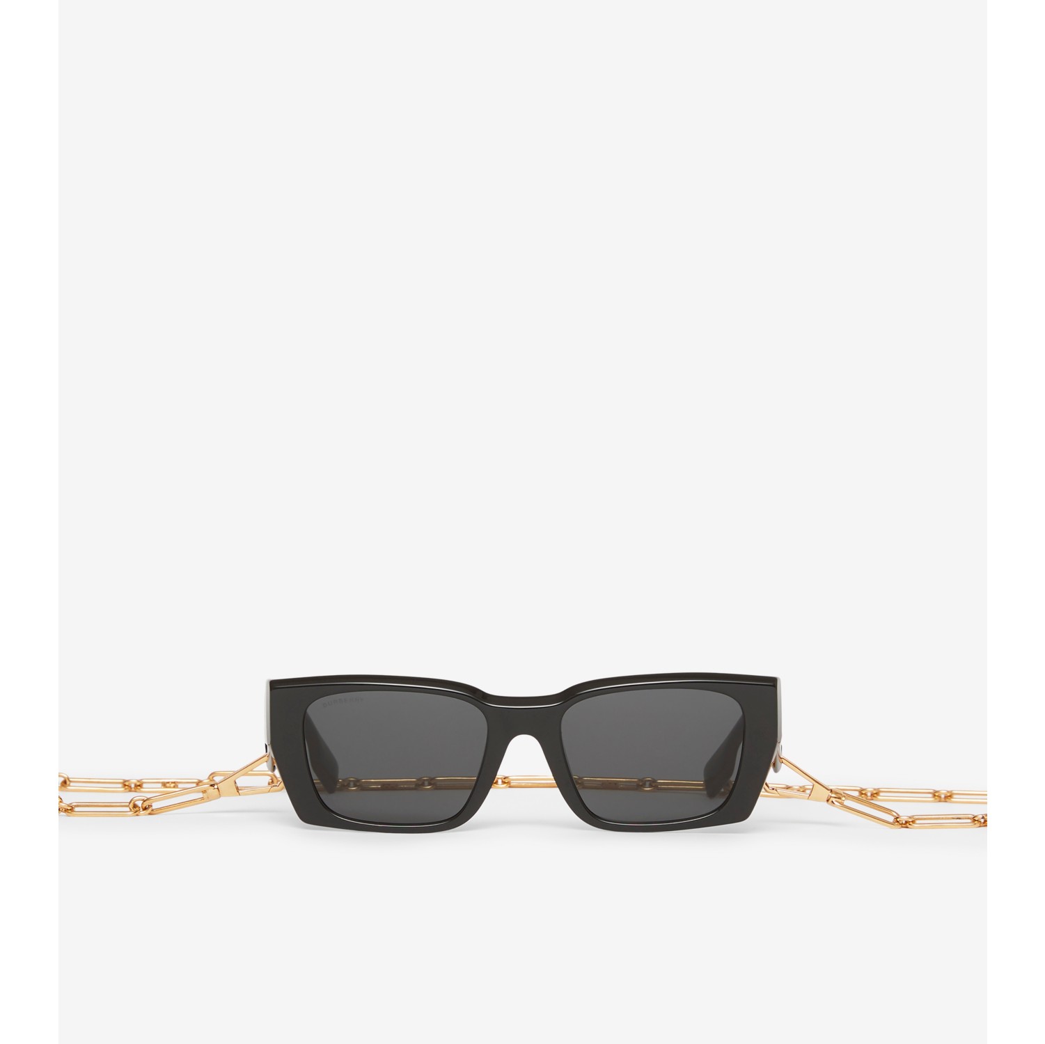 Rectangular sunglasses with chain