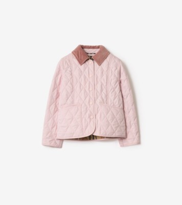 Quilted Barn Jacket in Light pink | Burberry® Official