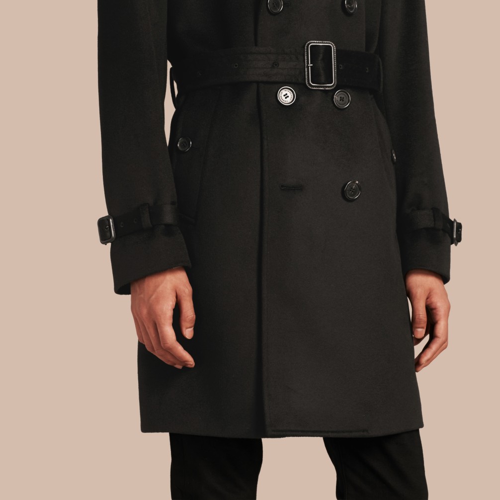 黑色 羊绒 trench 风衣 产品图片41