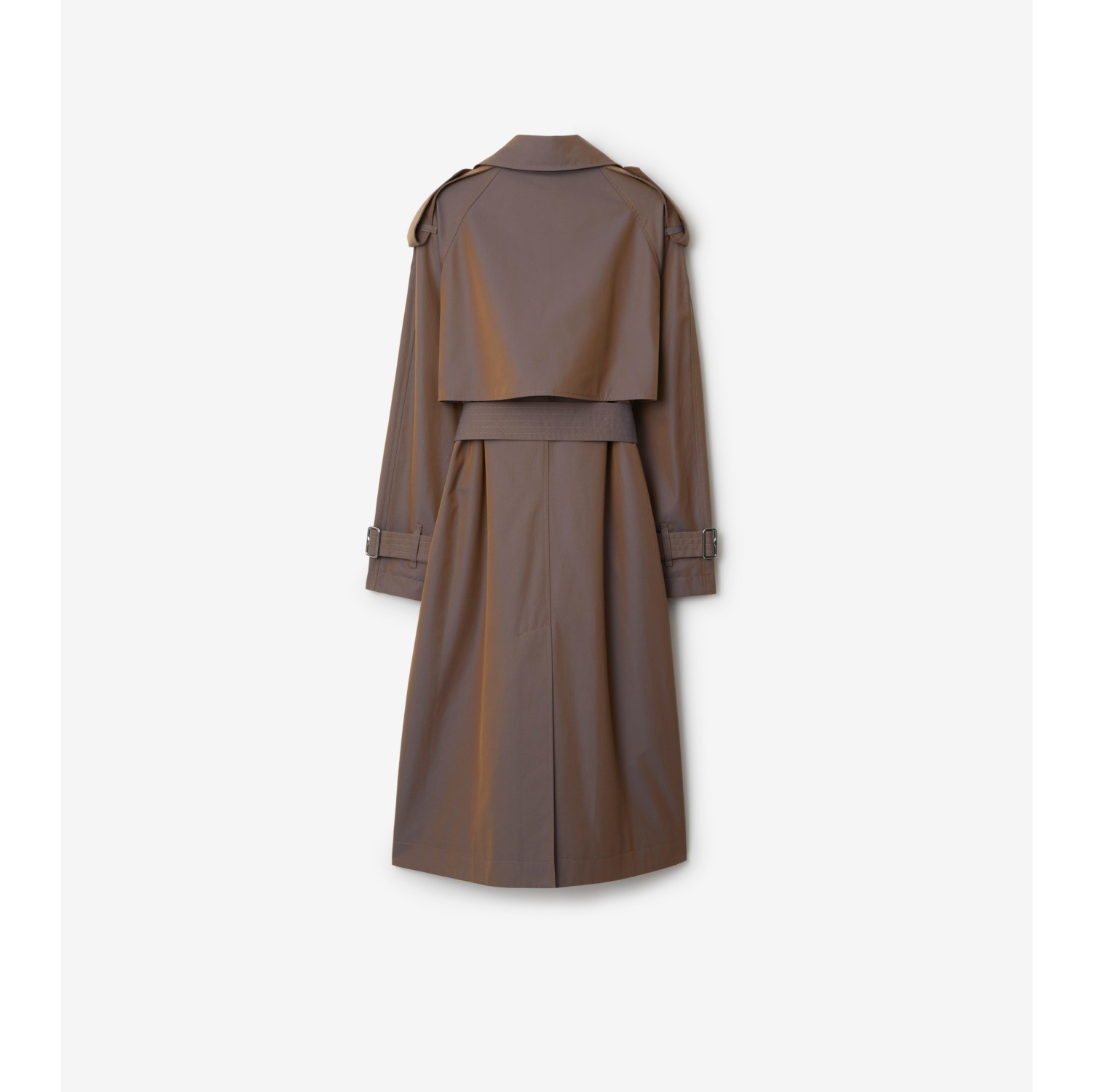 Long Gabardine Trench Coat