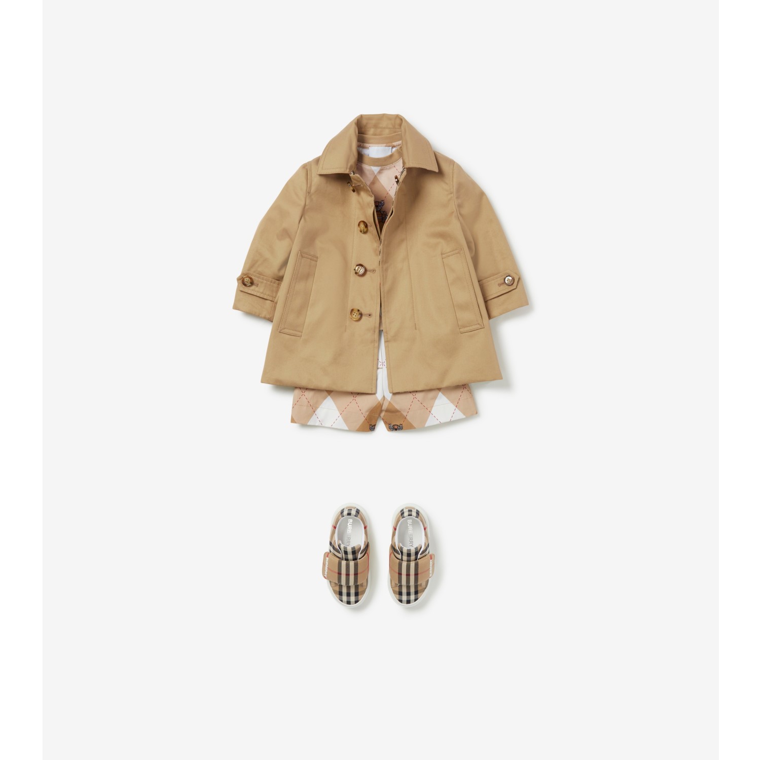 BURBERRY CHILDREN バーバリー トレンチコート ベージュ 2Y - アウター