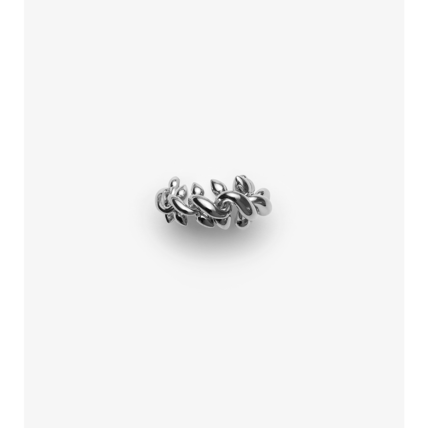 Chain hot sale silver ring