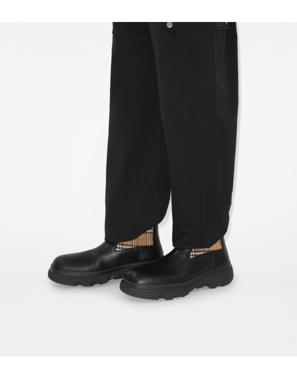 Bottines Chelsea Creeper basses en cuir