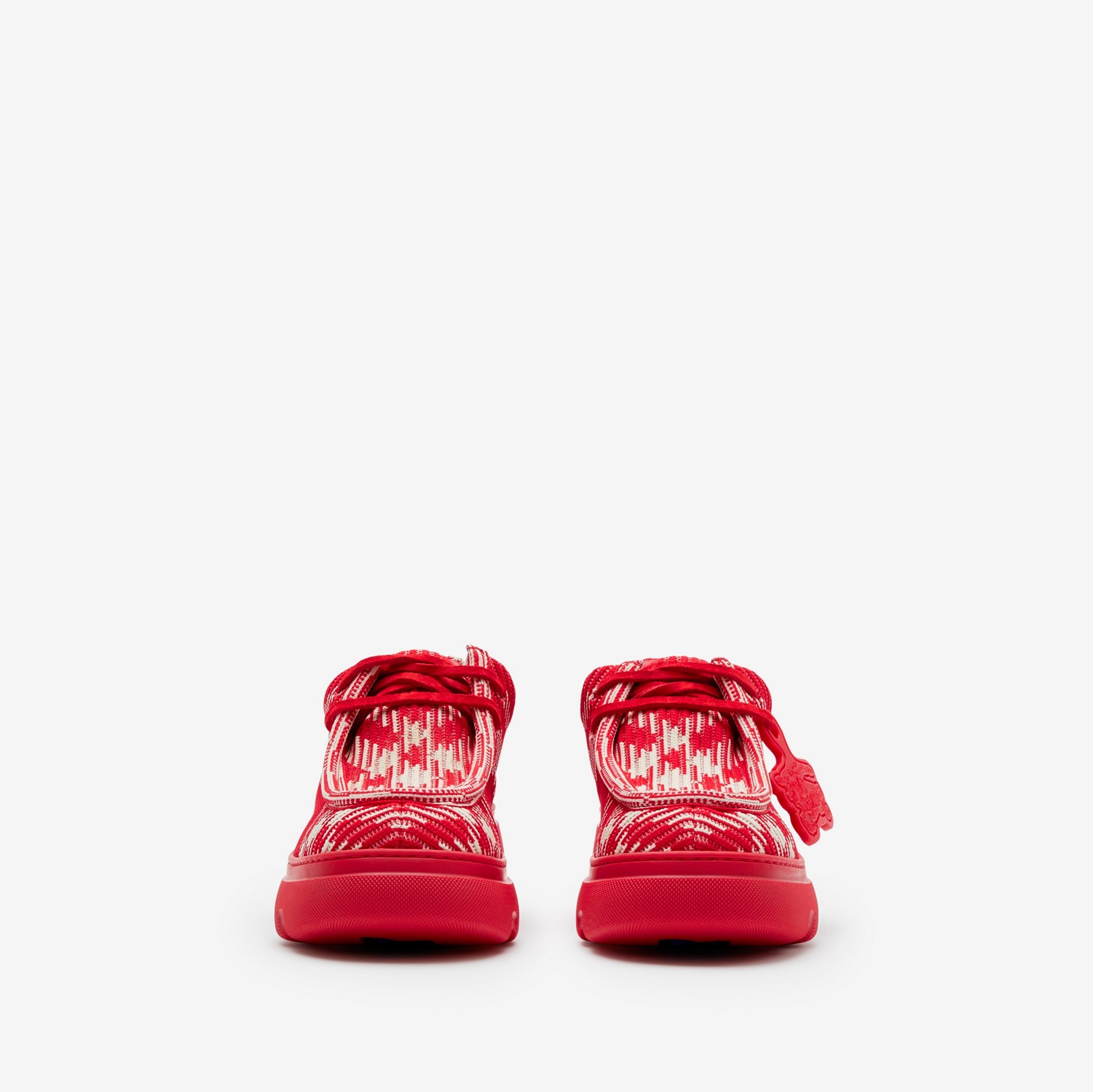 Schuhe „Creeper“ mit gewebtem Karomuster