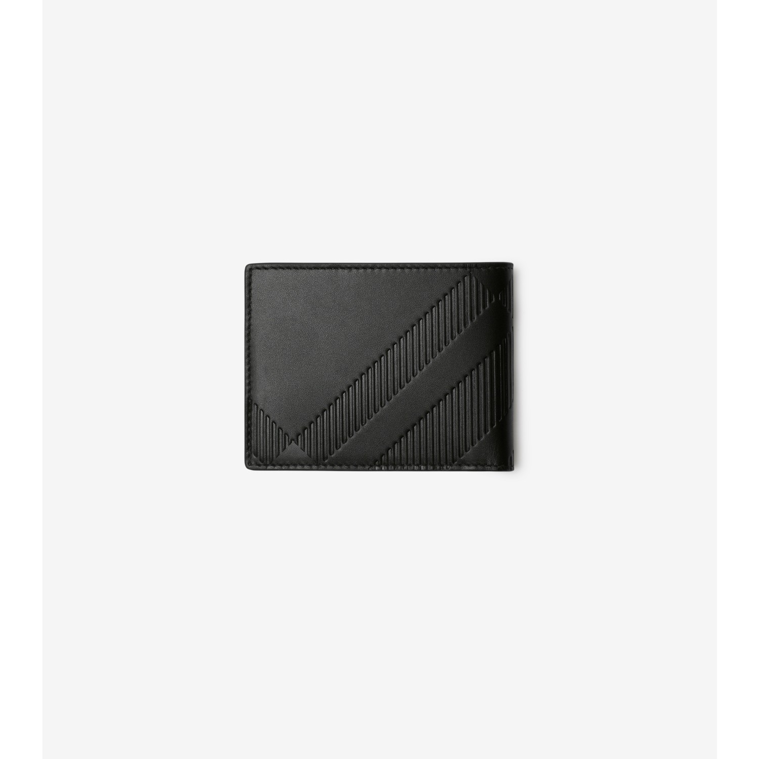 Embossed Check Slim Bifold Wallet