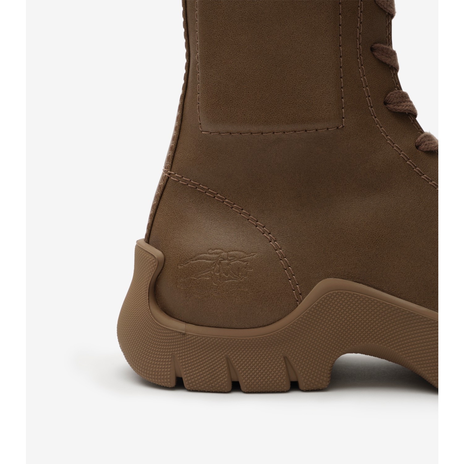 Leather Tone Boots in Sun-baked brown - Women | Burberry® Official