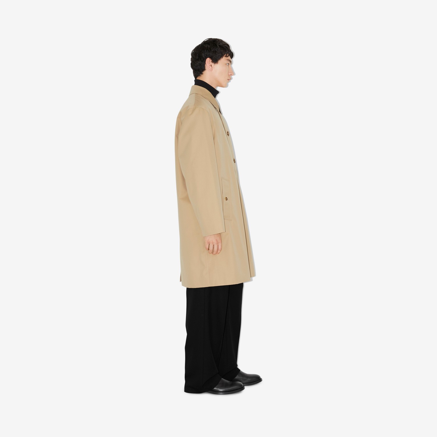 Car coat in gabardine di cotone (Miele) - Uomo | Sito ufficiale Burberry®