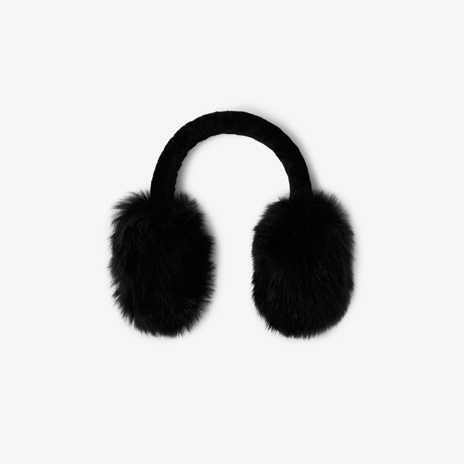 Cache-oreilles en shearling (Noir) | Site officiel Burberry®
