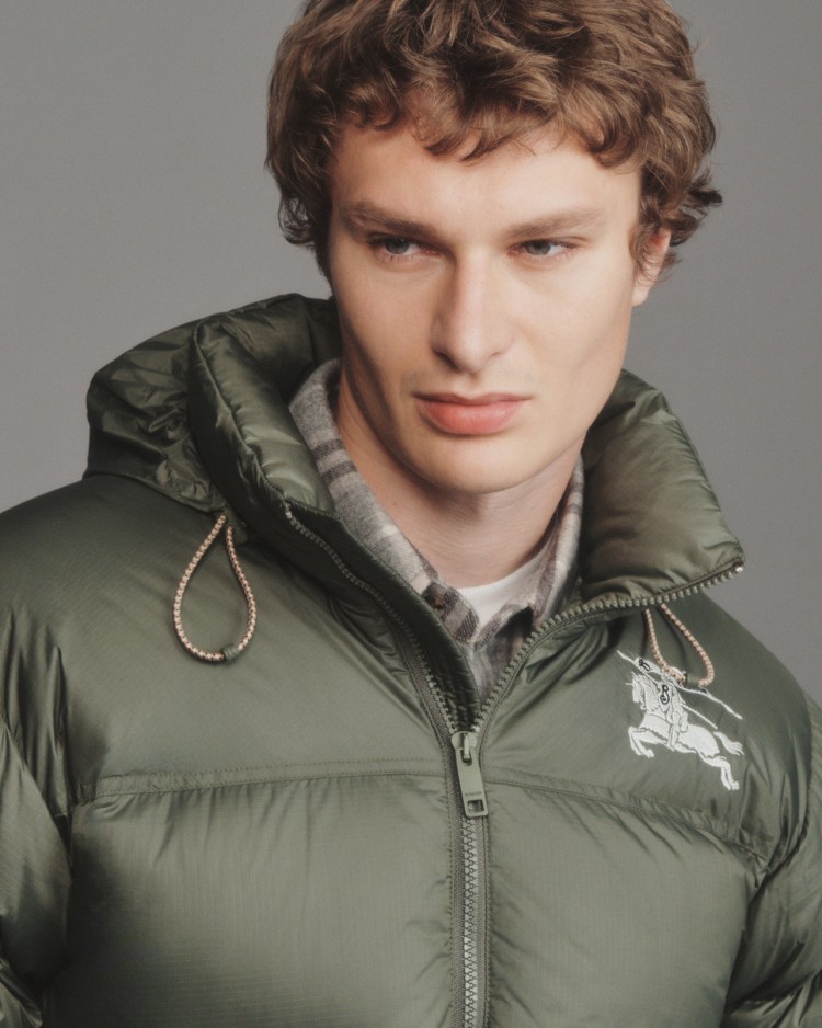 Highlands Puffer Jacket in Dark sage green - Men | Burberry® Official