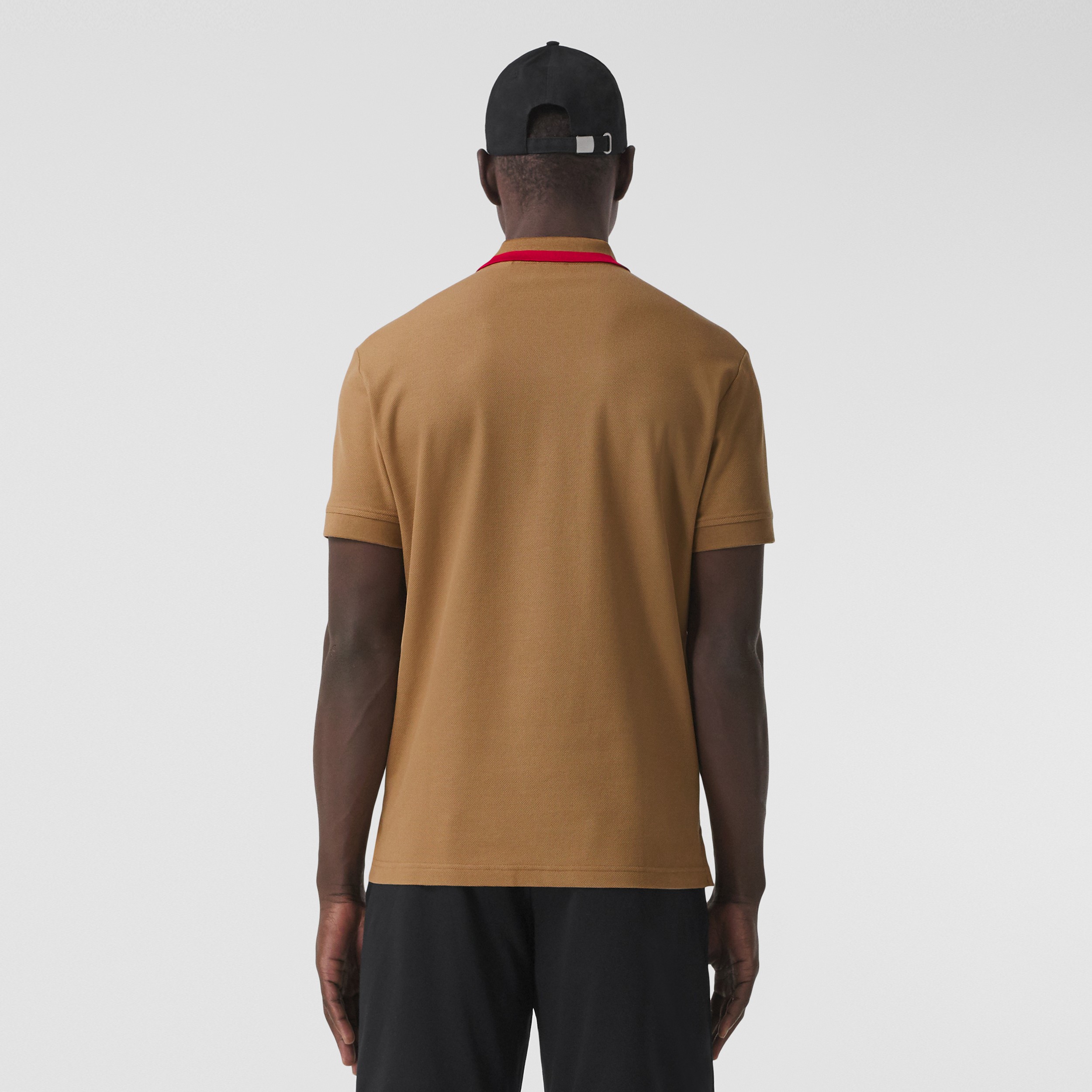 Poloshirt aus Baumwollpiqué mit Logo (Camelfarben) - Herren | Burberry® - 3