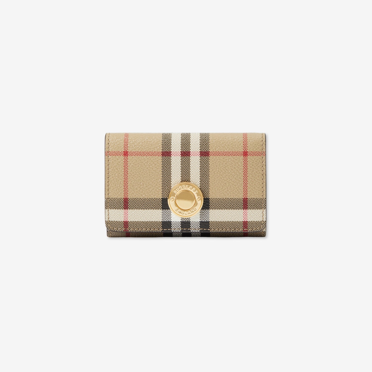 Small Check Folding Wallet in Archive beige - Women, Vintage Check | Burberry® Official