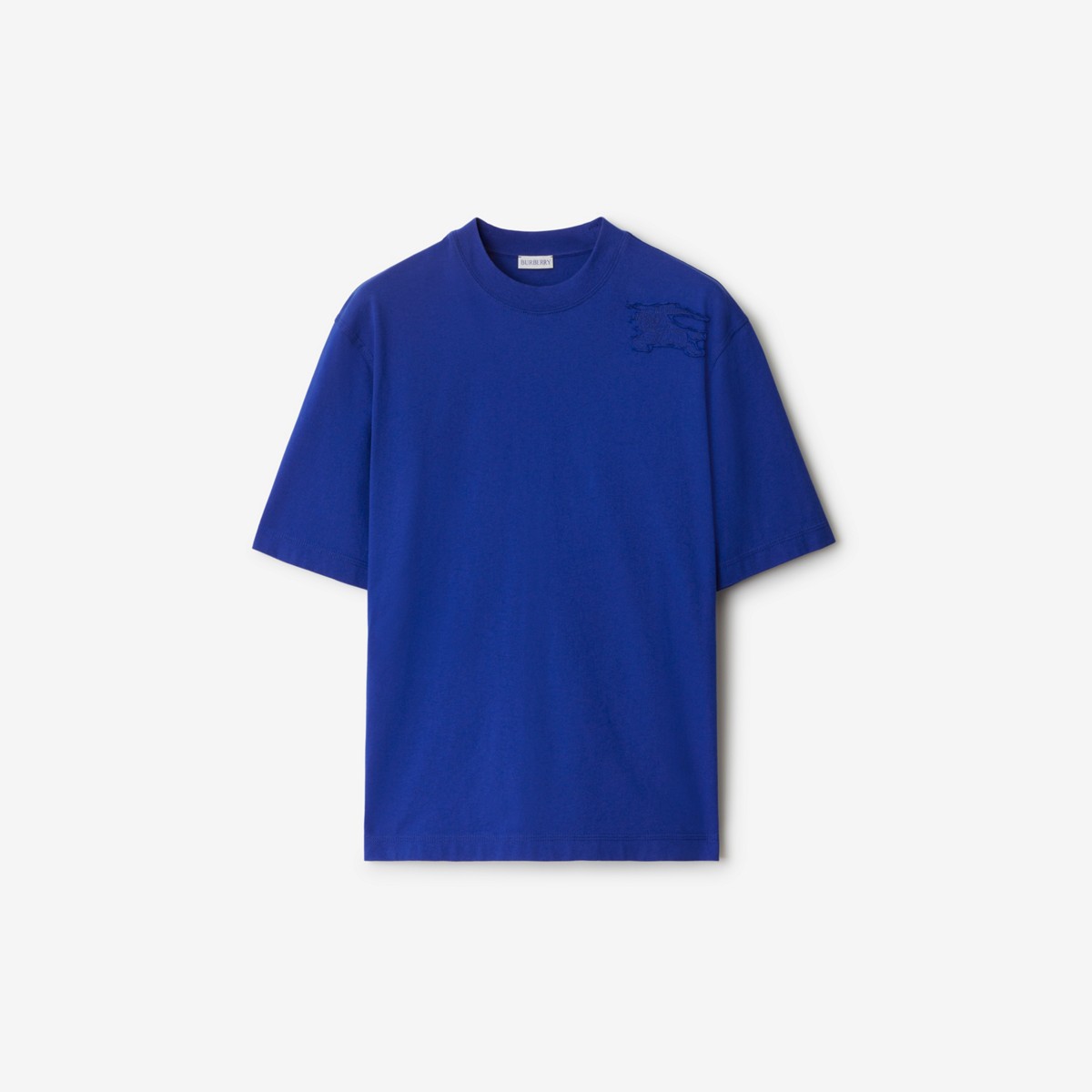 Shop Burberry Cotton T-shirt In Knight