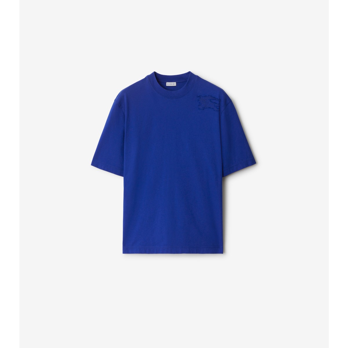 Shop Burberry Cotton T-shirt In Knight