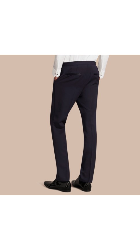 navy tuxedo trousers