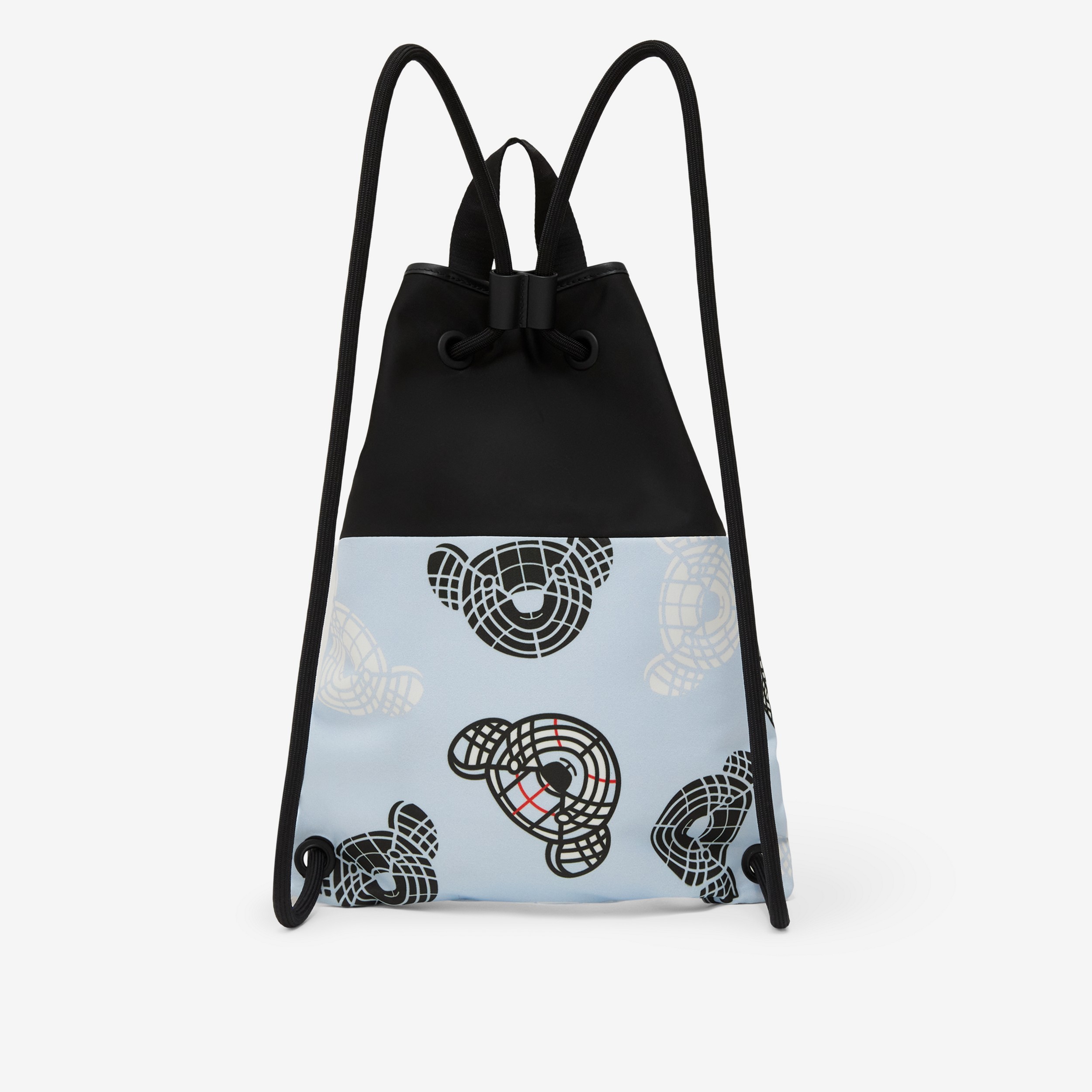 Thomas Bear Print Nylon Drawstring Backpack in Pale Blue - Children | Burberry® Official - 3