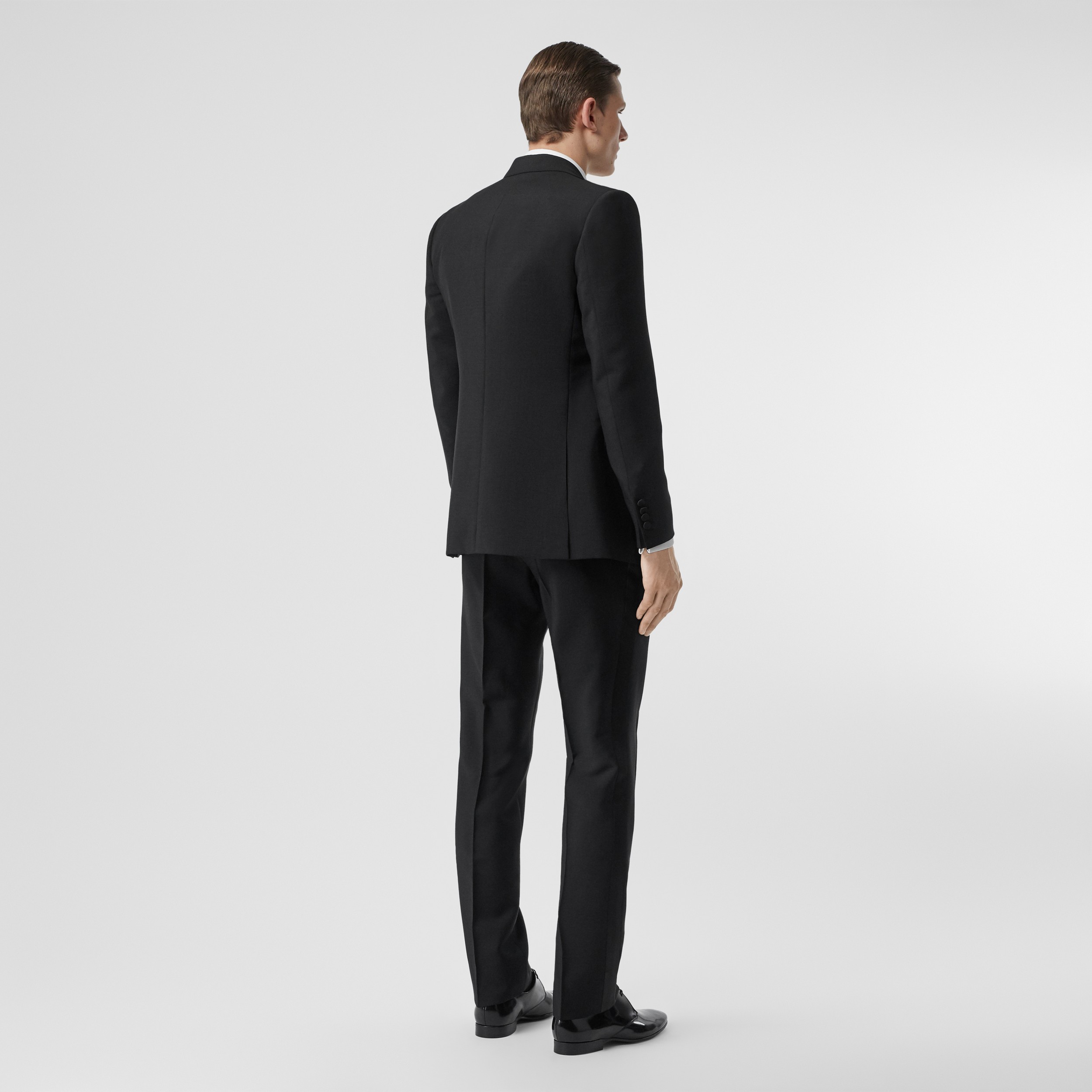 English Fit Mohair Wool Tuxedo in Black - Men | Burberry® Official - 3