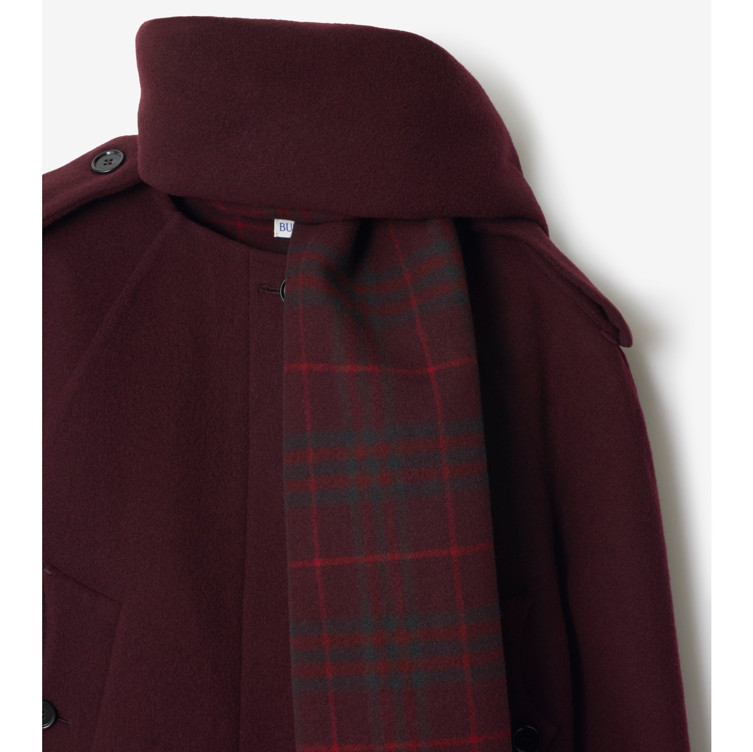 Detachable Scarf Wool Jacket