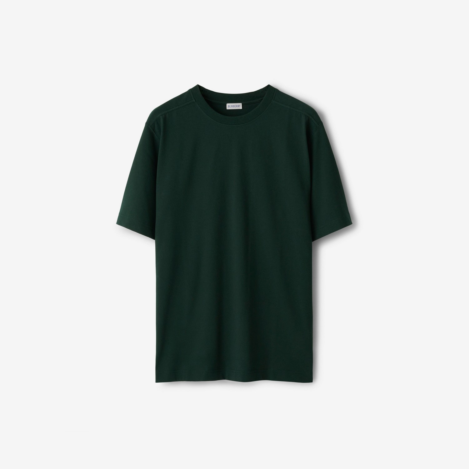 马术骑士徽标棉质 T 恤衫 (藤蔓绿) - 男士 | Burberry® 博柏利官网