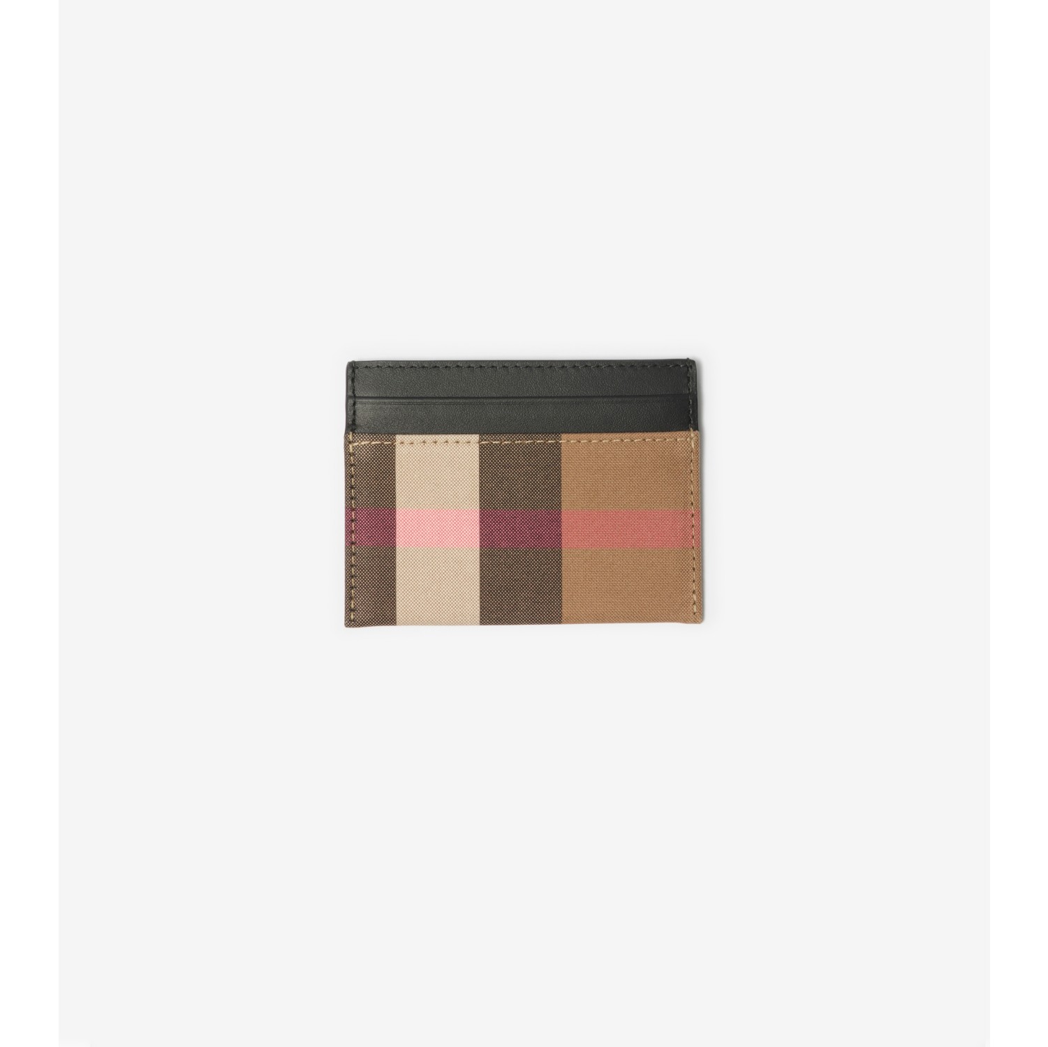 Check Card Case in Taupe brown - Men | Burberry® Official
