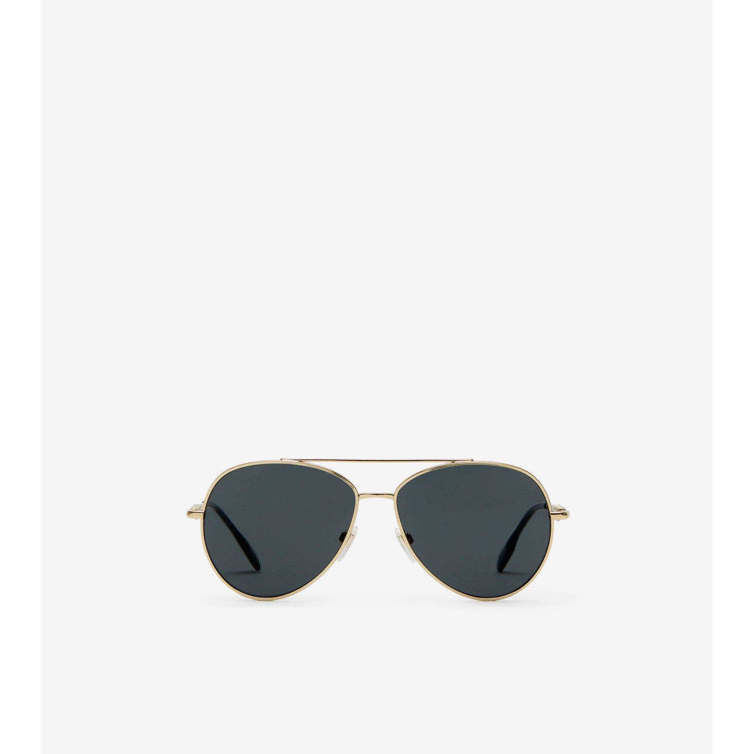 Logo Pilot Sunglasses in Light gold Women Burberry Official