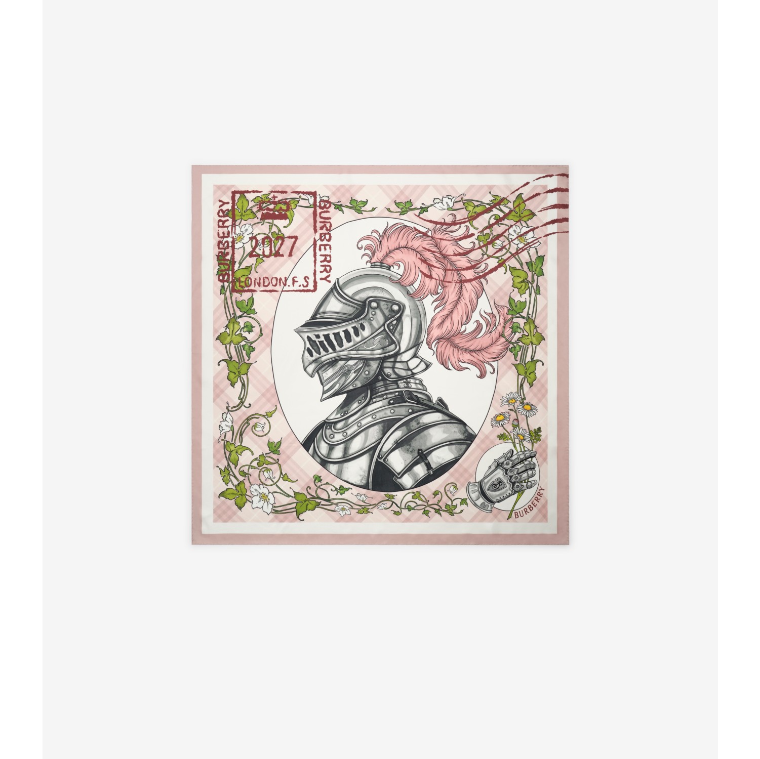 Knight Travels Silk Scarf