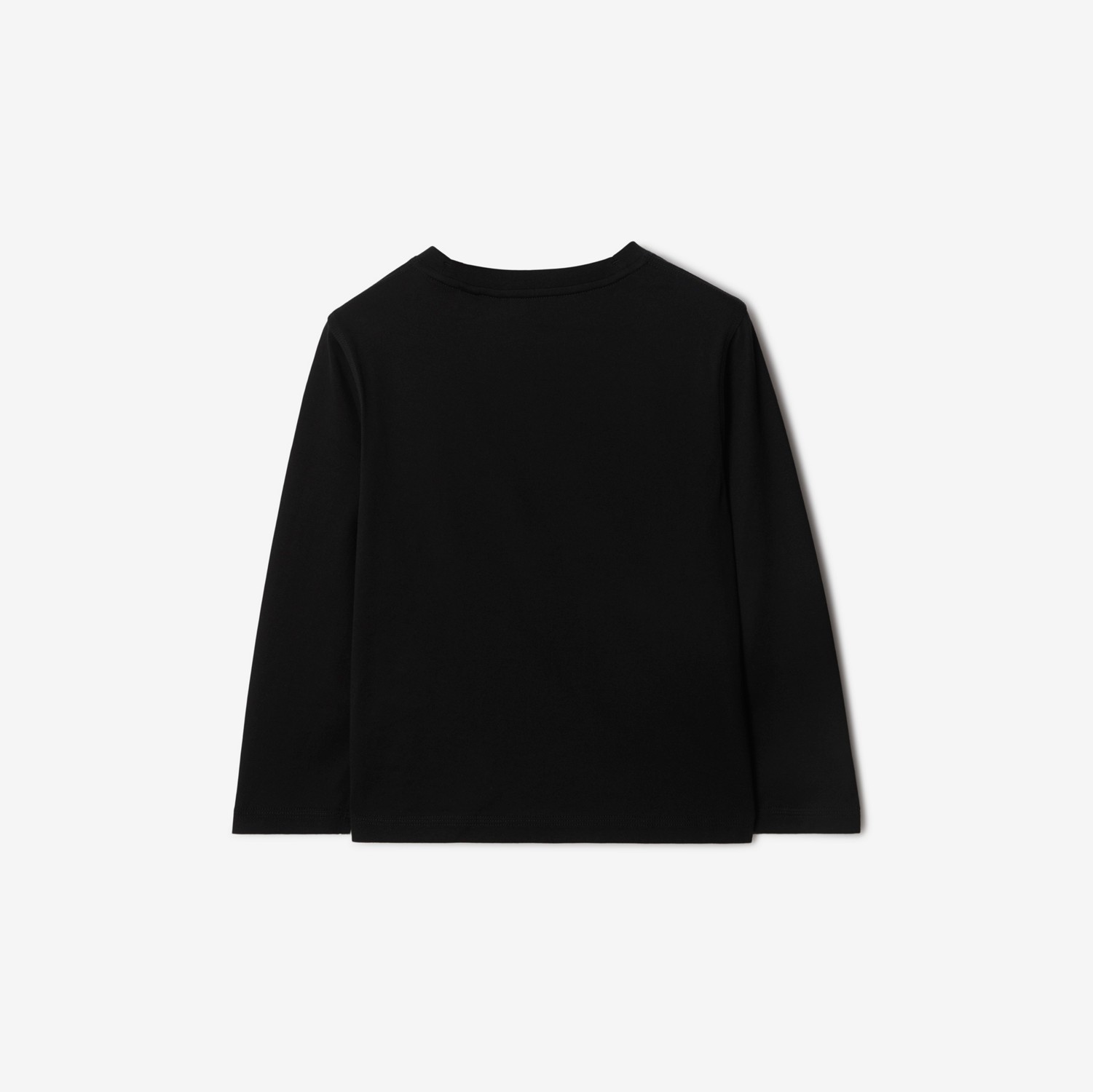 Check Label Cotton Top in Black | Burberry® Official Check Label Cotton Top in Black | Burberry® Official