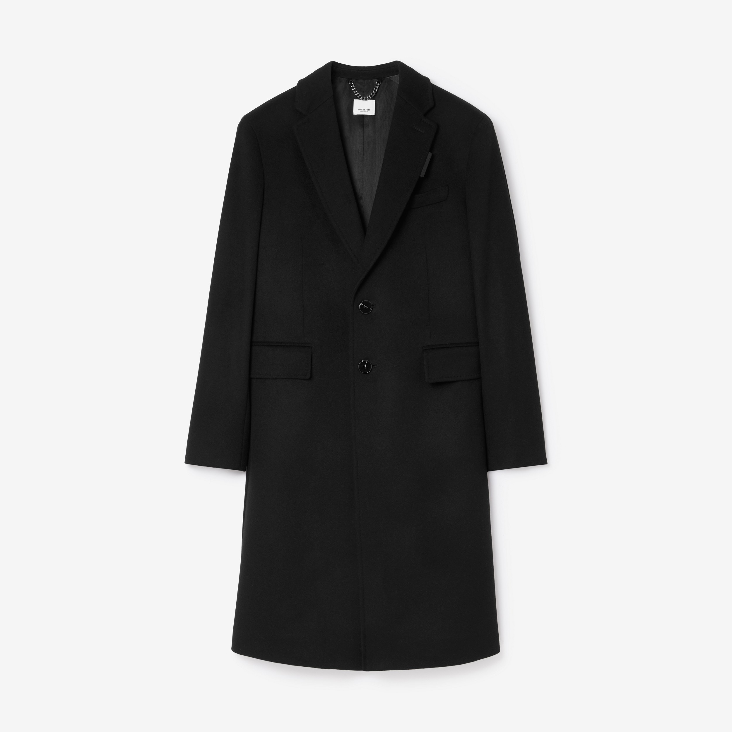 Wool Cashmere Tailored Coat in Black - Men | Burberry® Official - 1