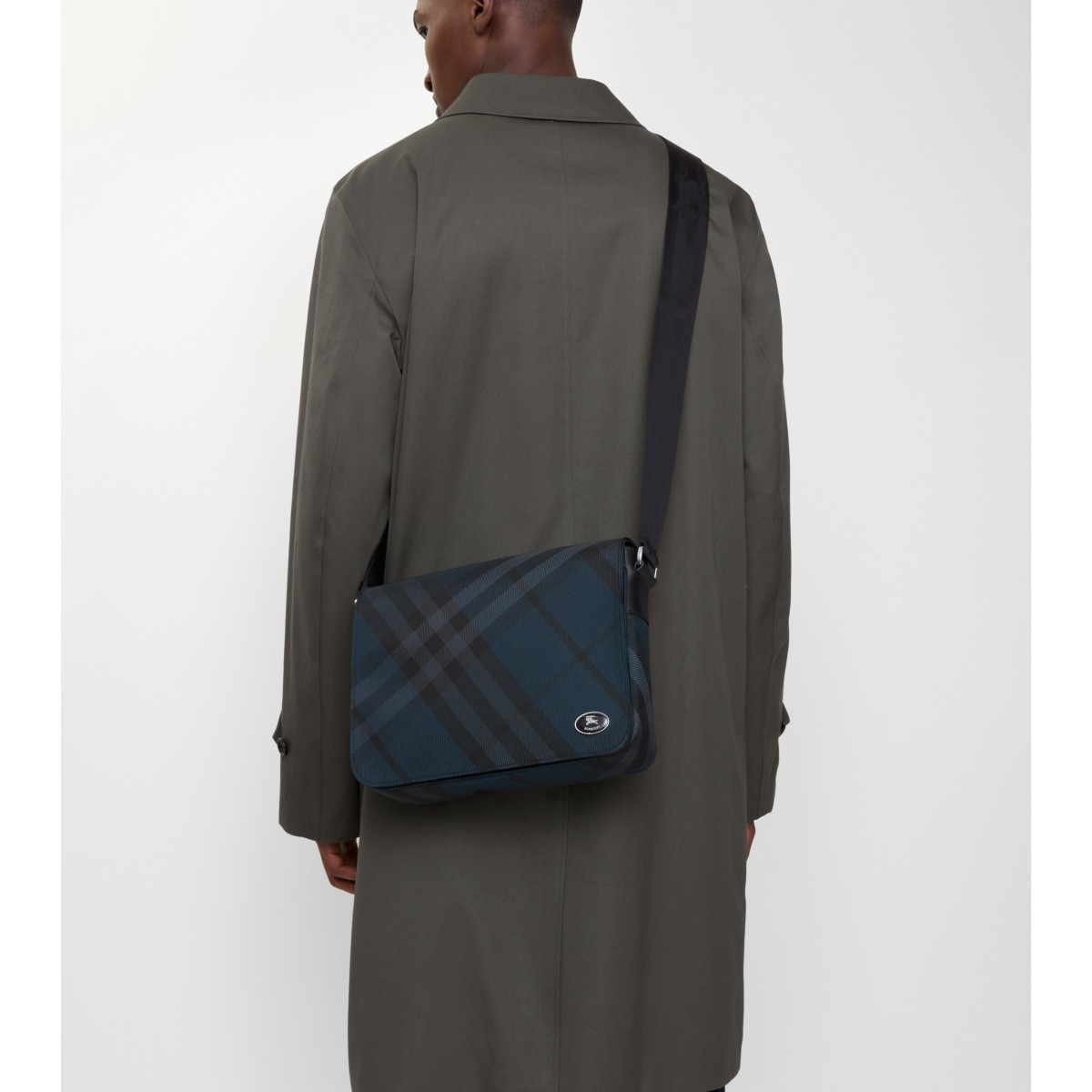  Check Grid Messenger Bag​