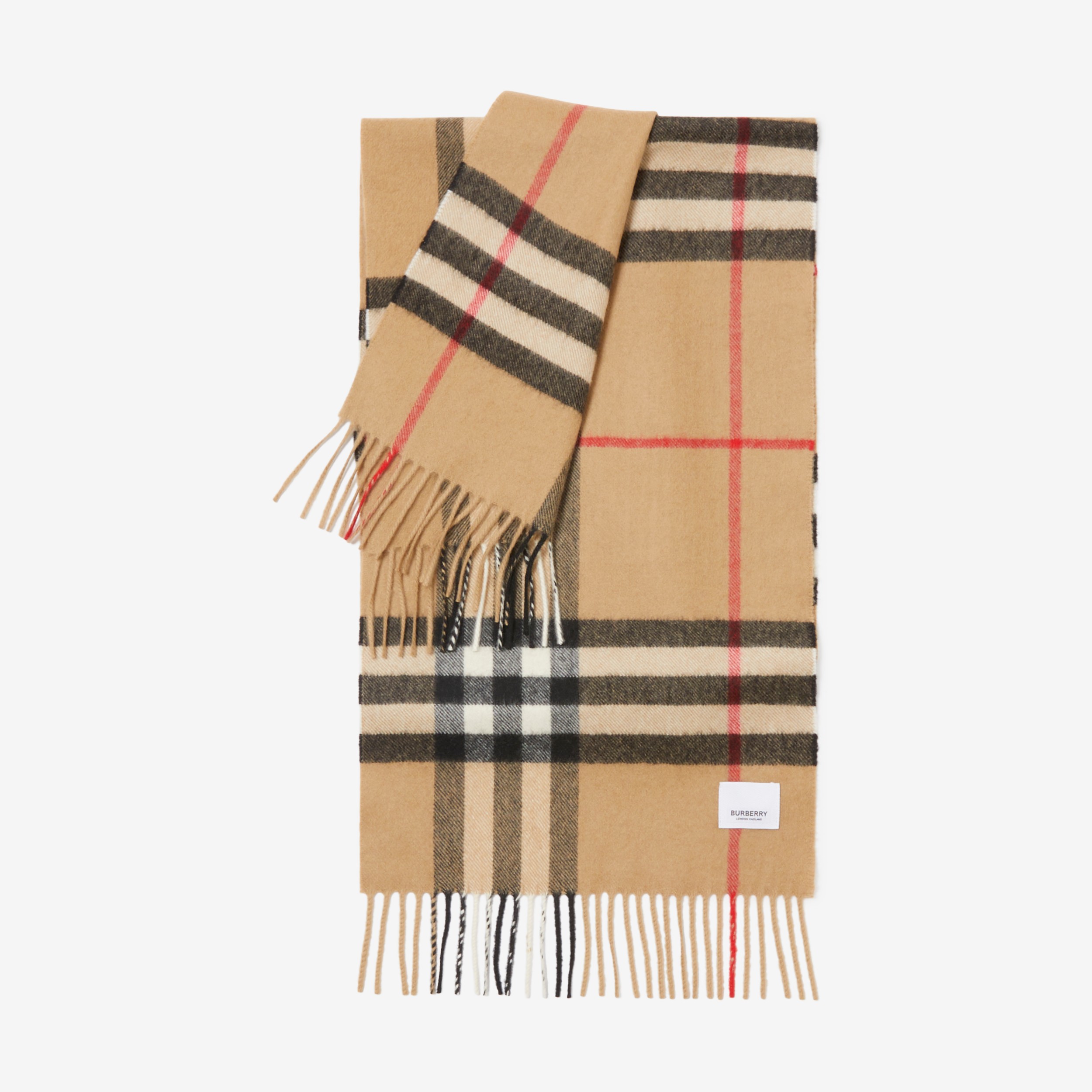 The Burberry Check Cashmere Scarf in Archive Beige | Burberry® Official